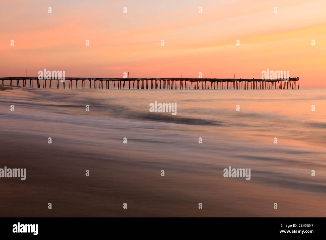 dramatic seascape image of Virginia Beach in summer Stock Photo - Alamy