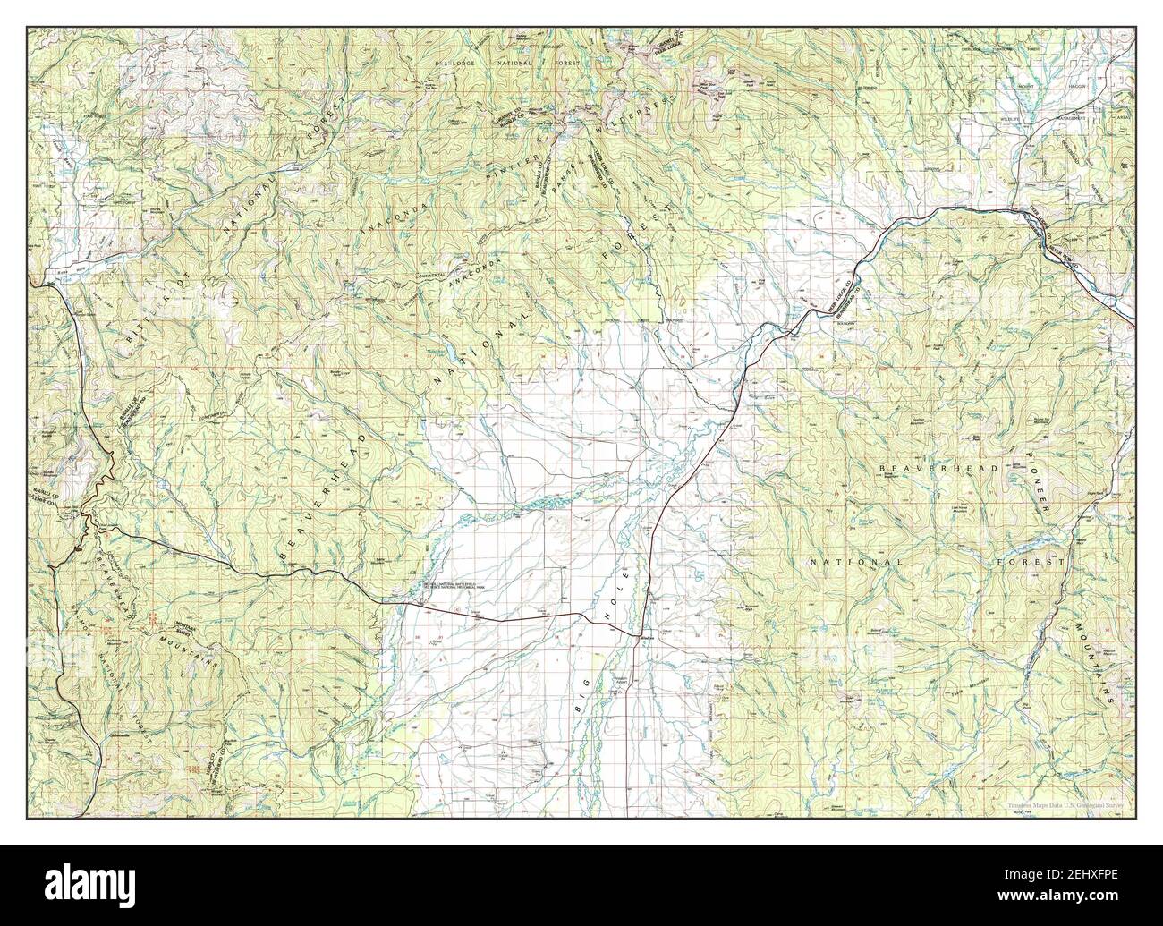 Wisdom, Montana, map 1994, 1100000, United States of America by