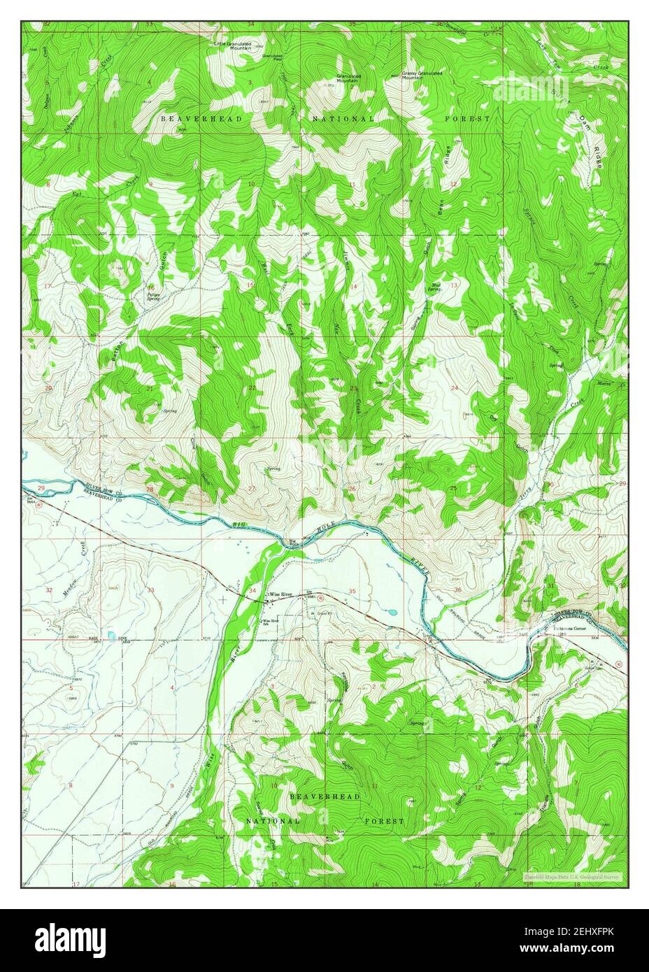 Map of wise river hires stock photography and images Alamy