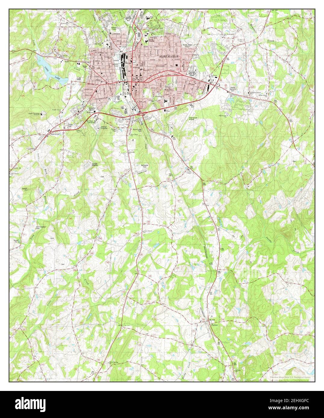 Albemarle north carolina map Cut Out Stock Images & Pictures Alamy