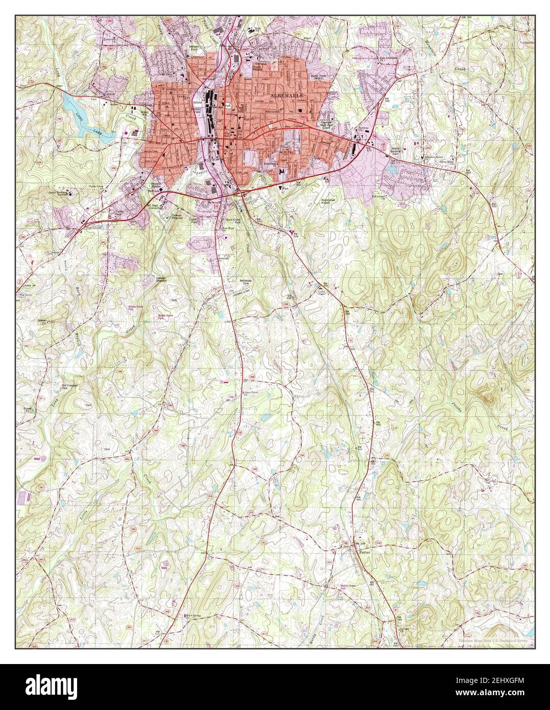 Albemarle, North Carolina, map 1993, 124000, United States of America