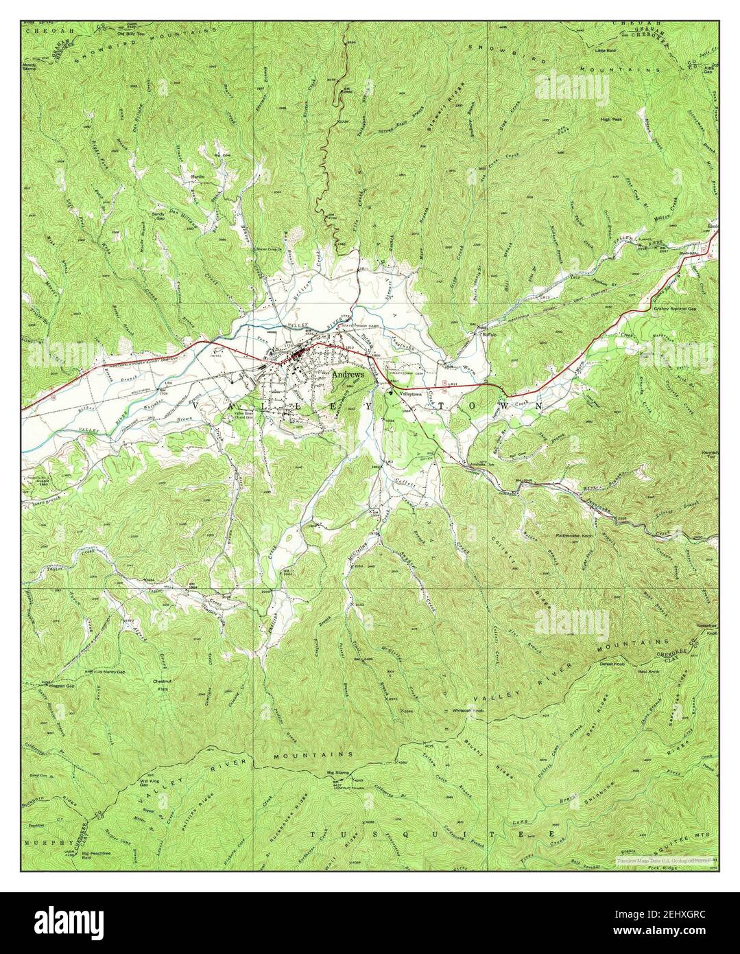 Andrews, North Carolina, map 1938, 124000, United States of America by