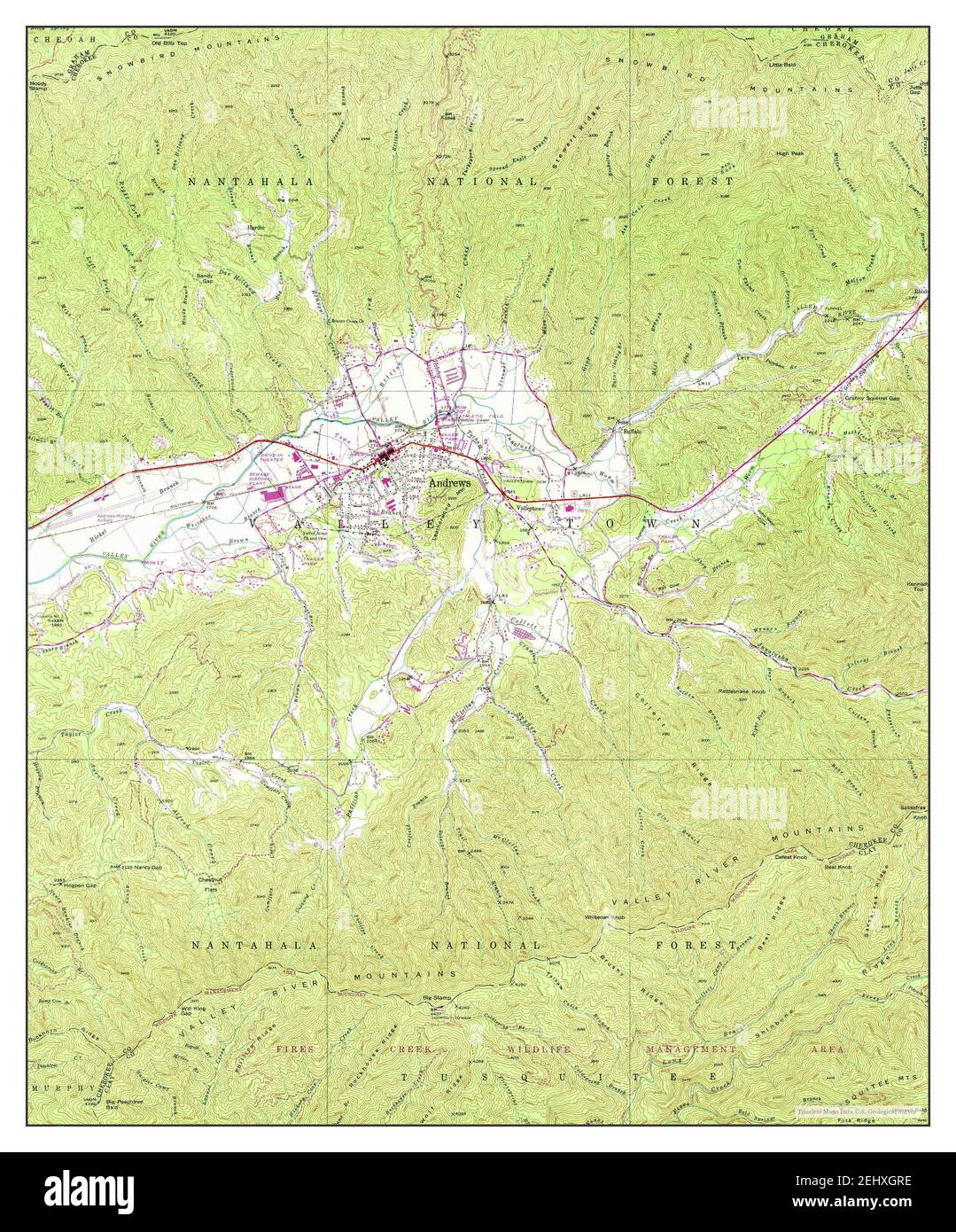 Andrews, North Carolina, map 1938, 124000, United States of America by