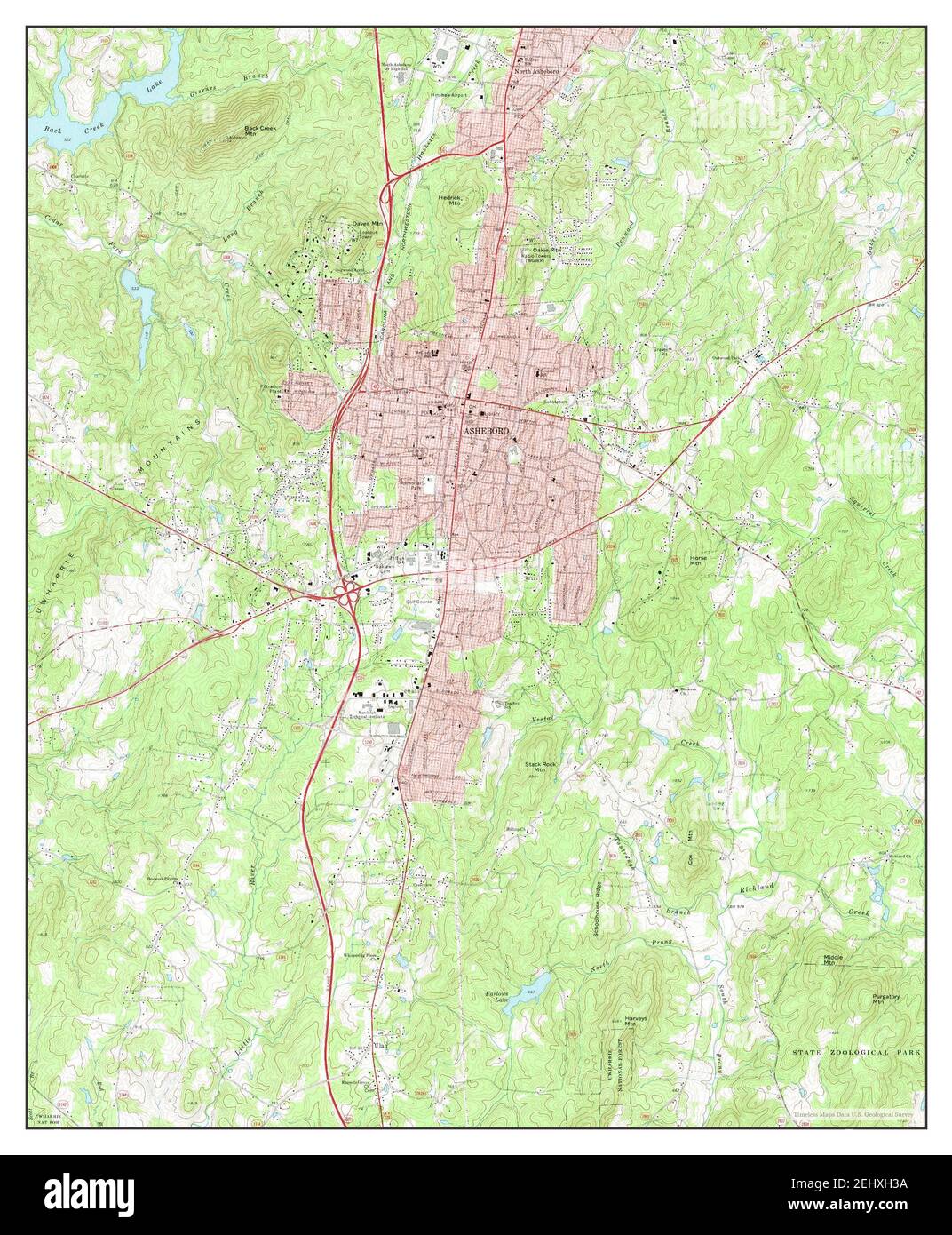 Asheboro map hires stock photography and images Alamy
