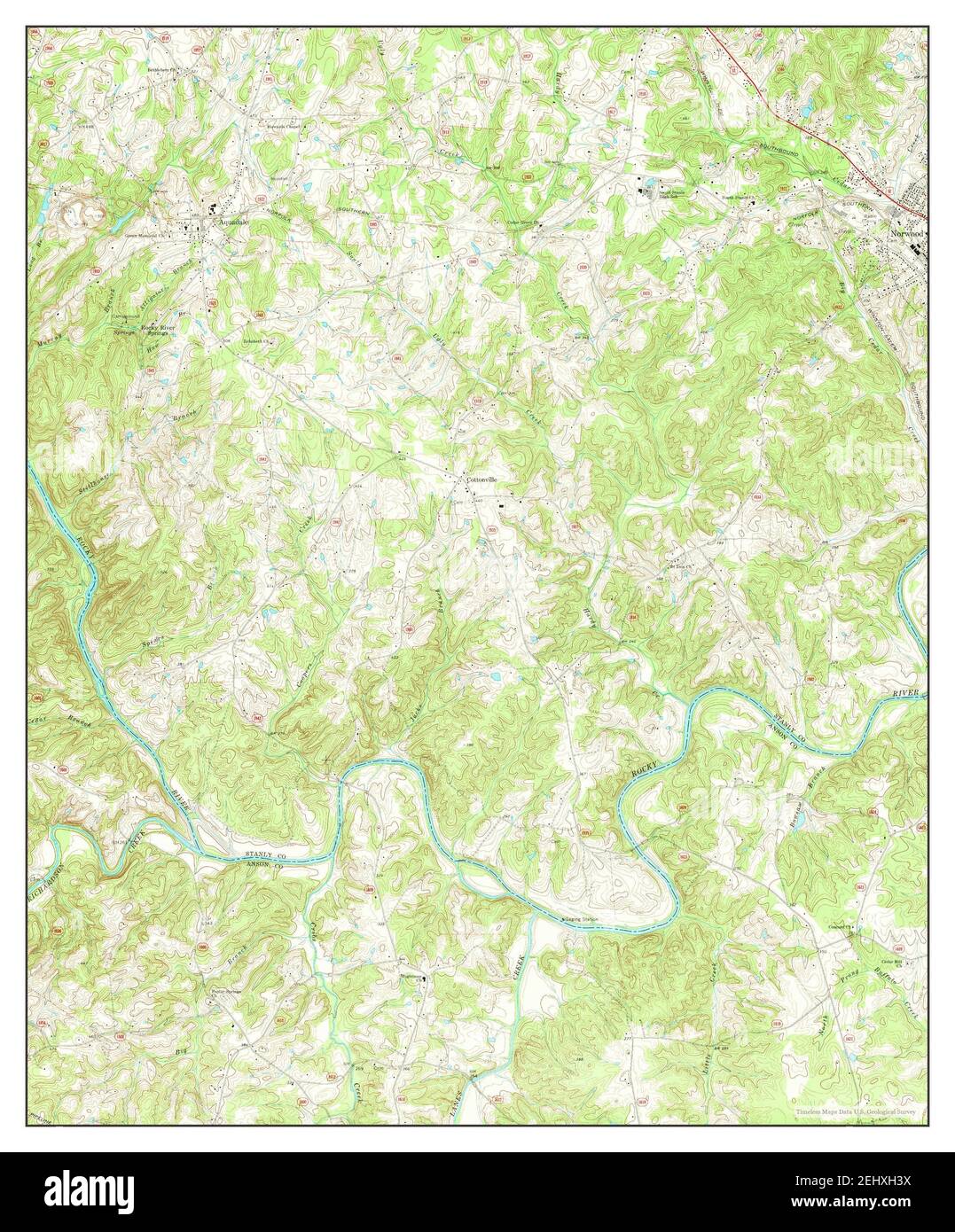 Aquadale, North Carolina, map 1971, 124000, United States of America
