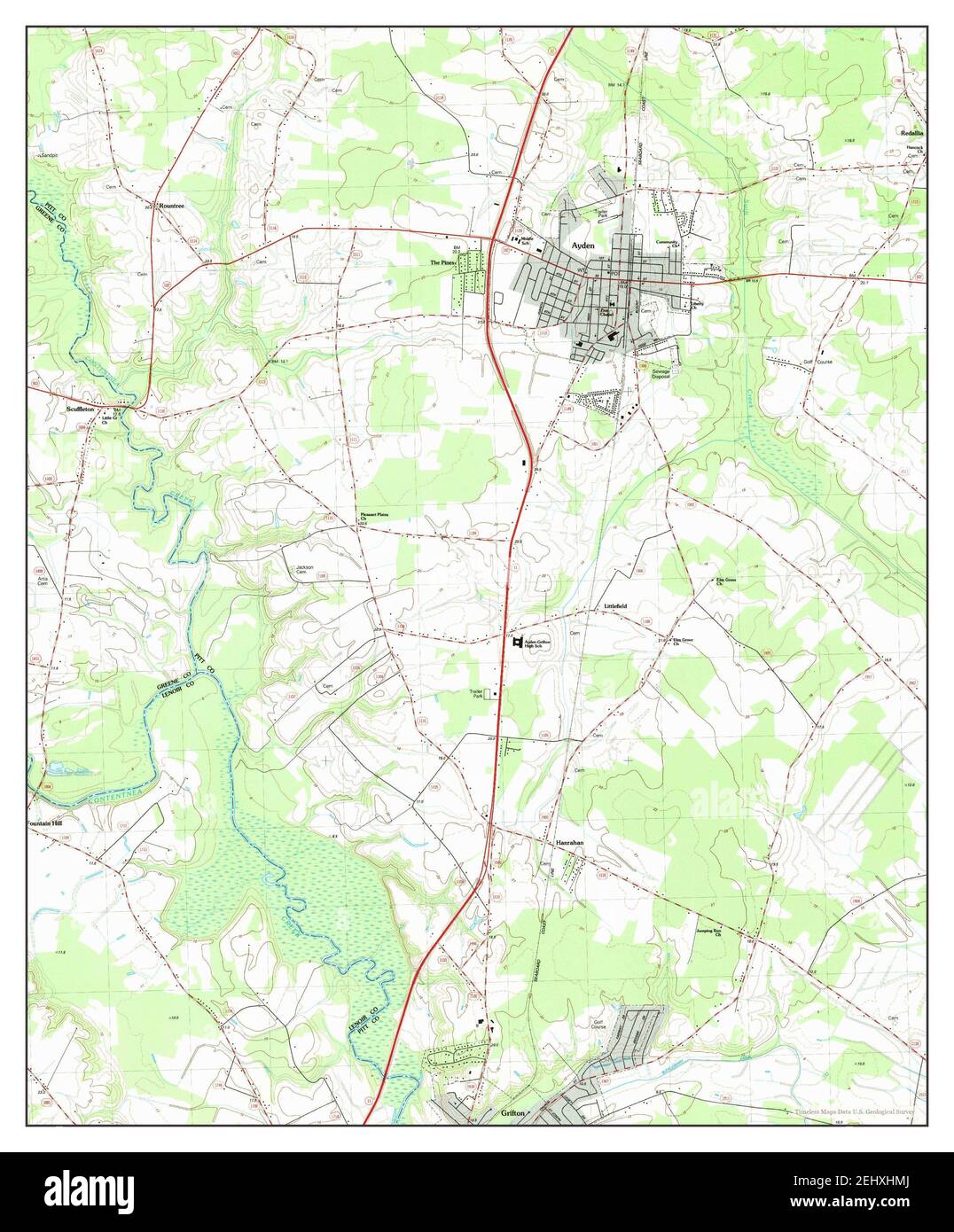 Ayden, North Carolina, map 1982, 1:24000, United States of America by ...