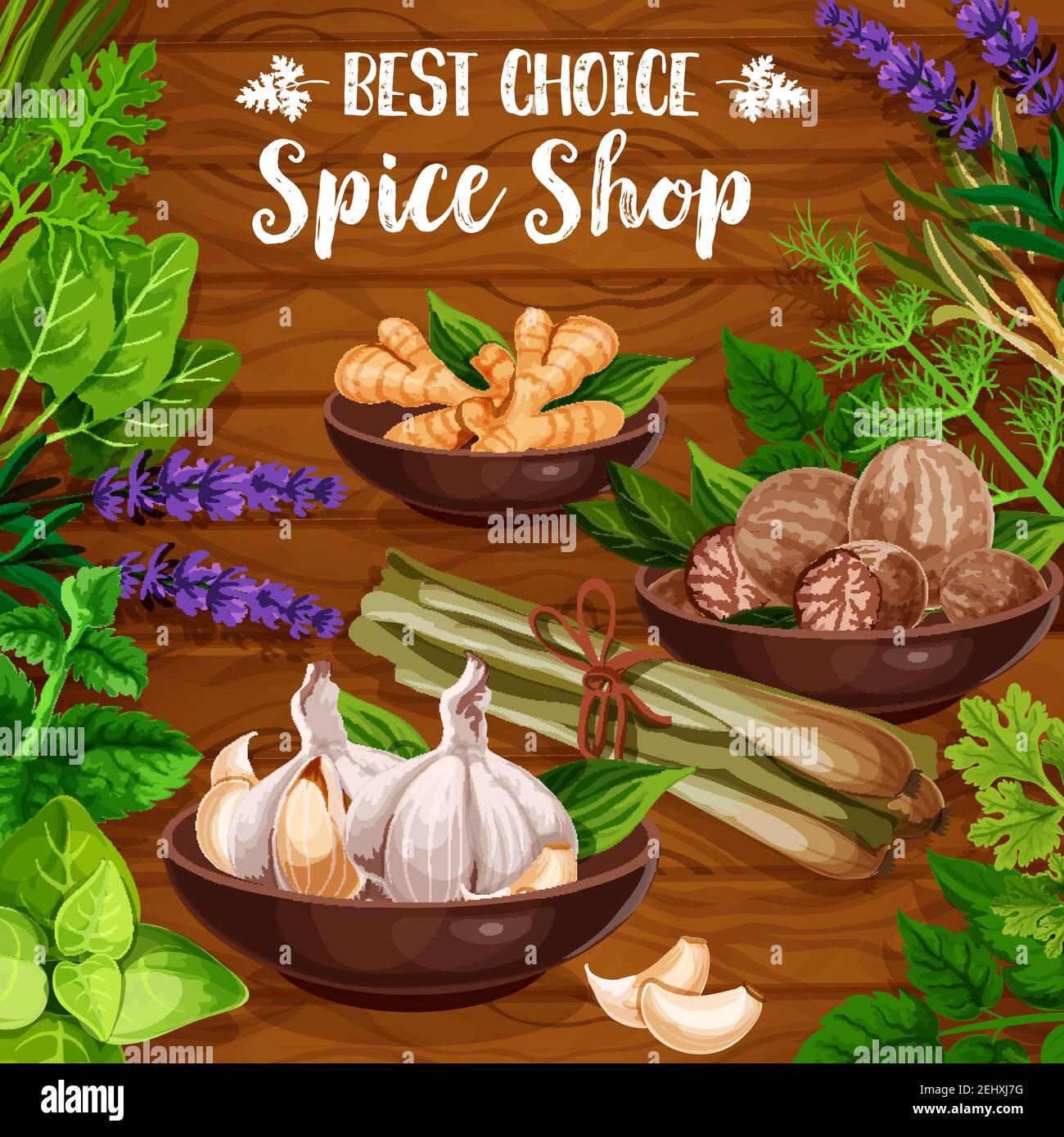 natural herbs and spices (garlic, ginger, green onion, sesame oil)