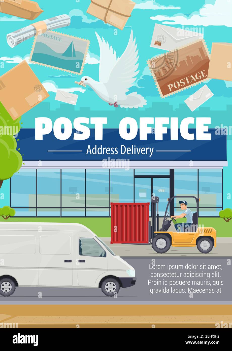 Delivering newspapers Stock Vector Images Alamy