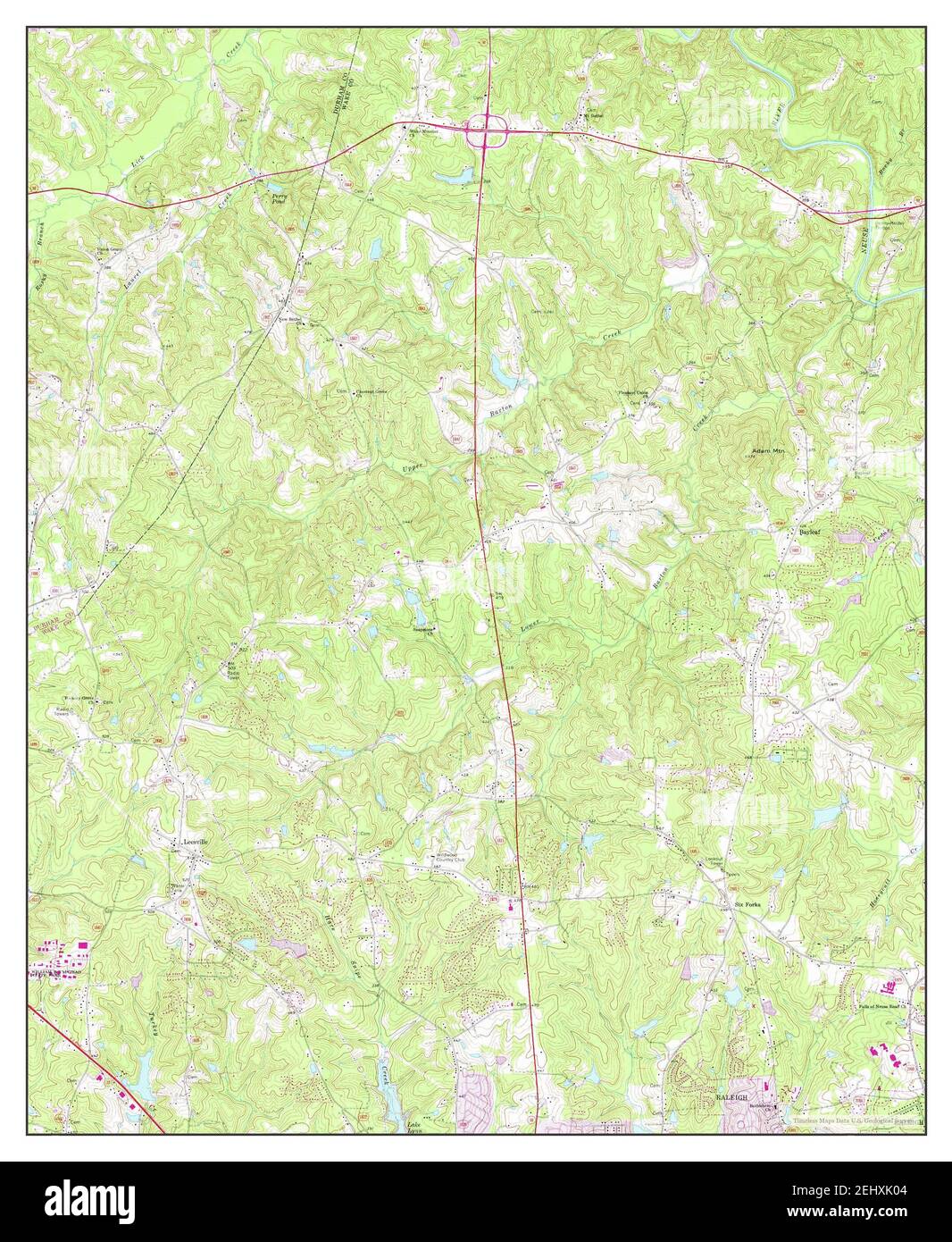 Bayleaf, North Carolina, map 1967, 124000, United States of America by