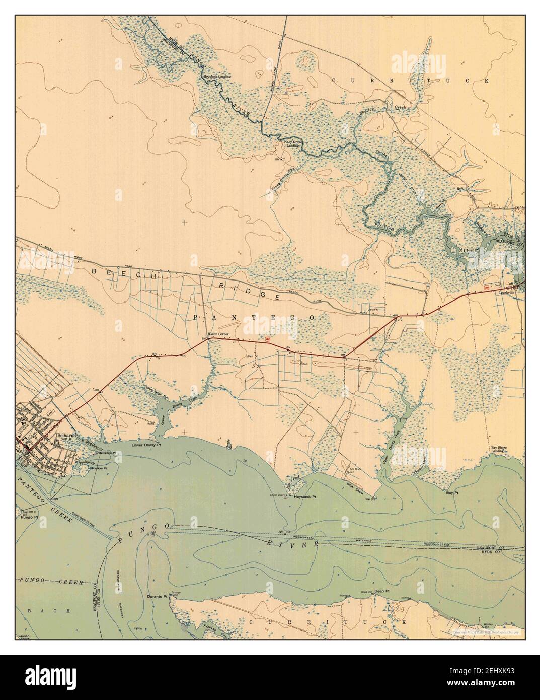 Belhaven map Cut Out Stock Images & Pictures Alamy