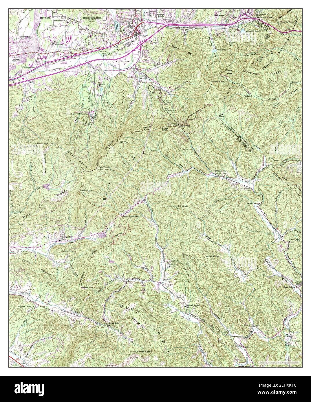 Black Mountain, North Carolina, map 1941, 124000, United States of