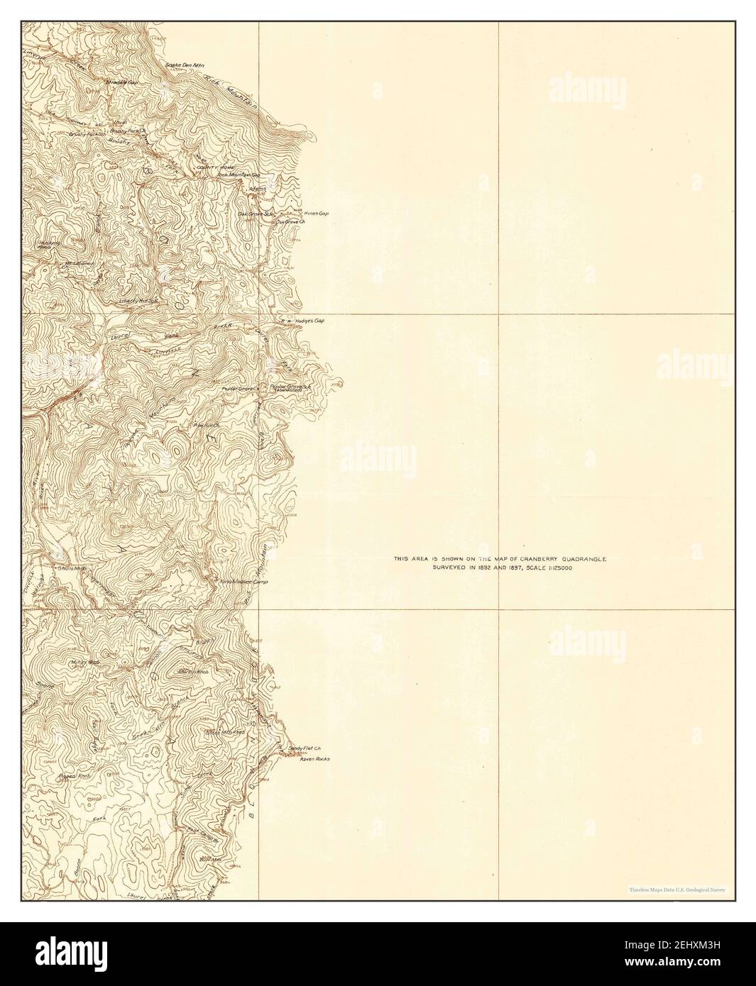 Boone, North Carolina, map 1934, 124000, United States of America by