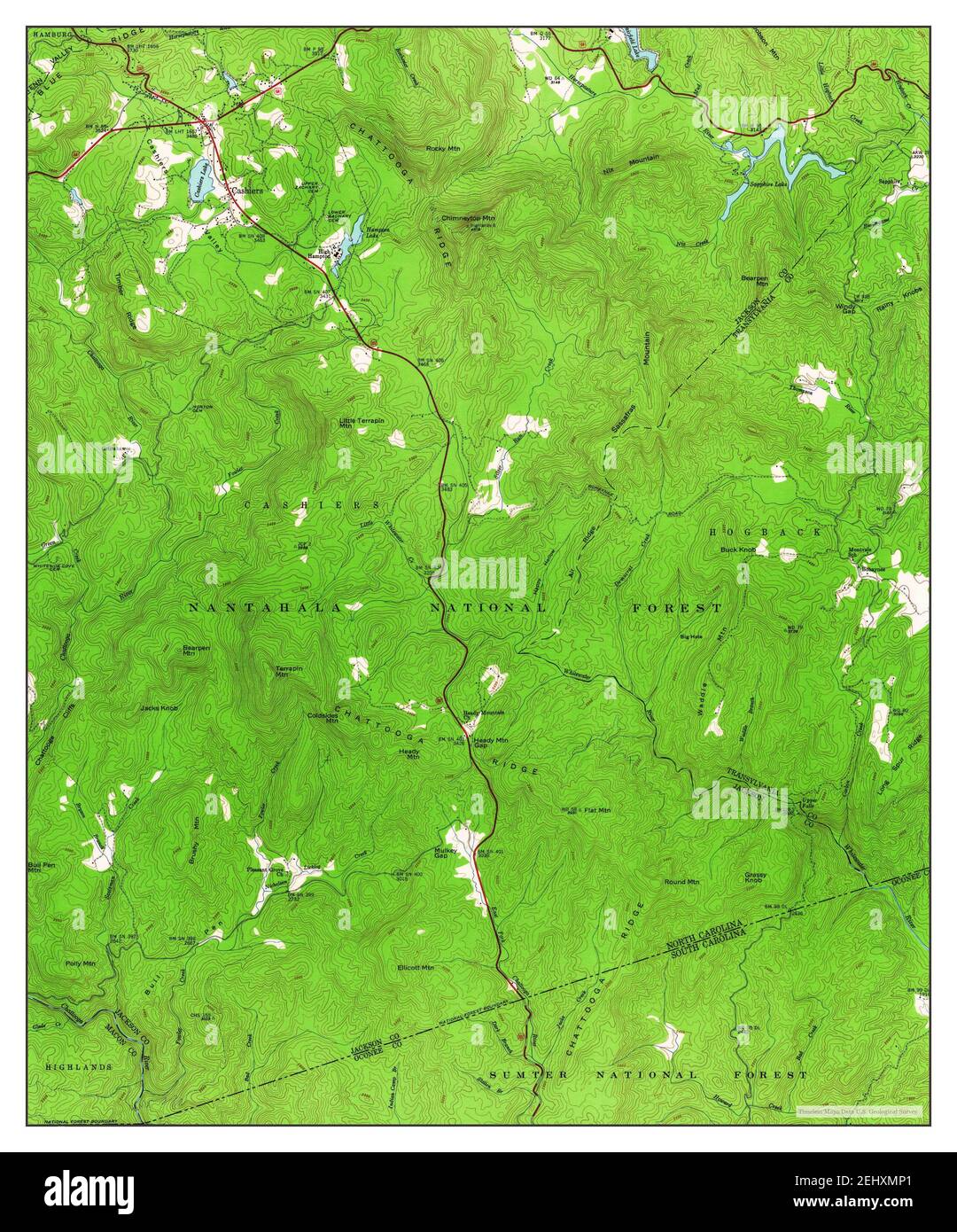 Cashiers, North Carolina, map 1946, 1:24000, United States of America