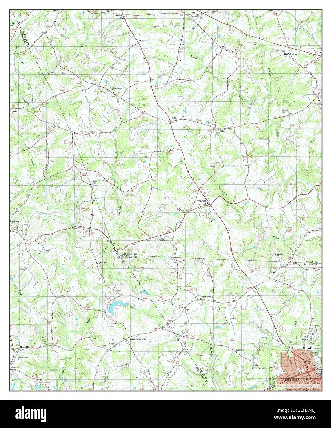 Cherryville map Cut Out Stock Images & Pictures Alamy