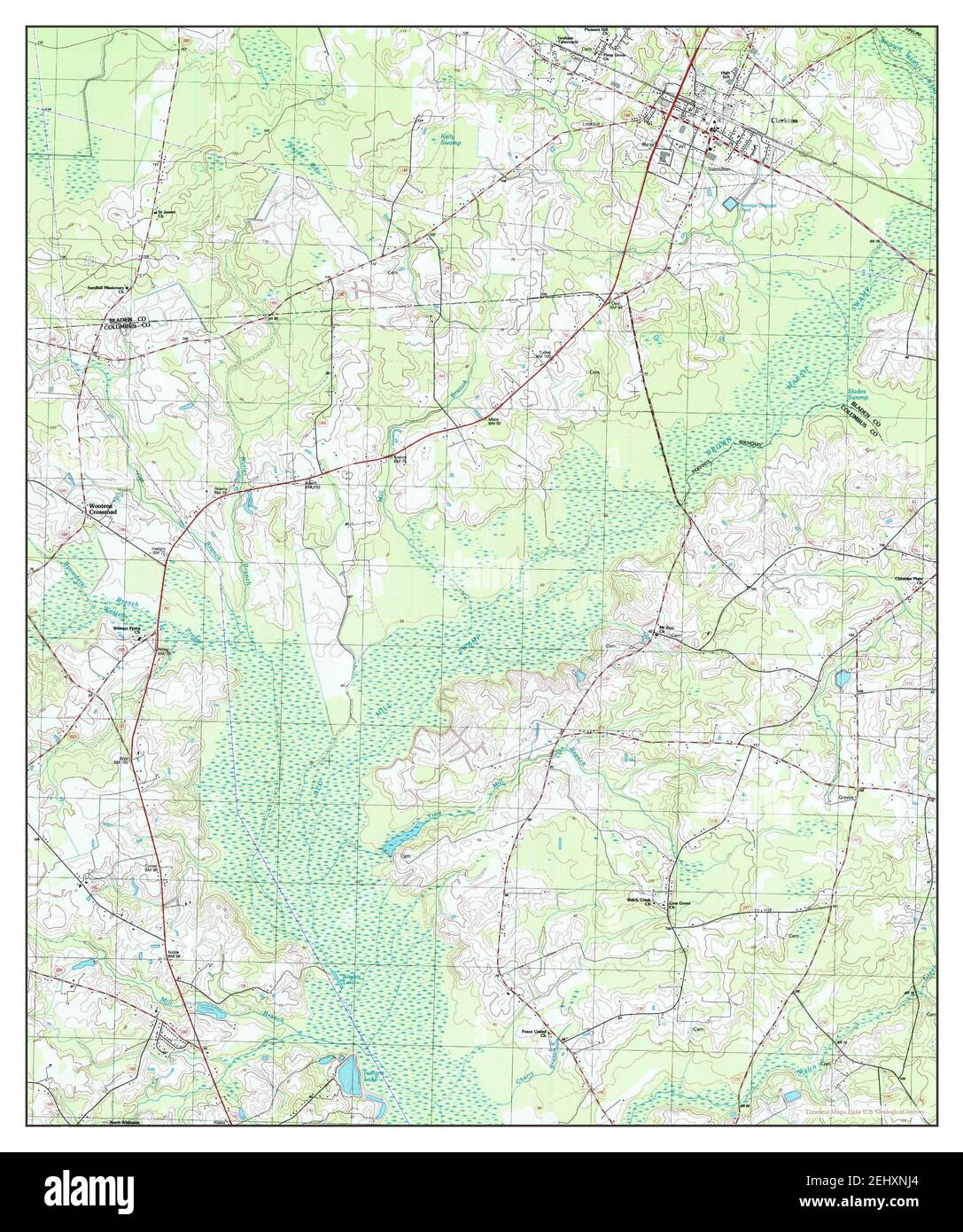 Map of clarkton hires stock photography and images Alamy