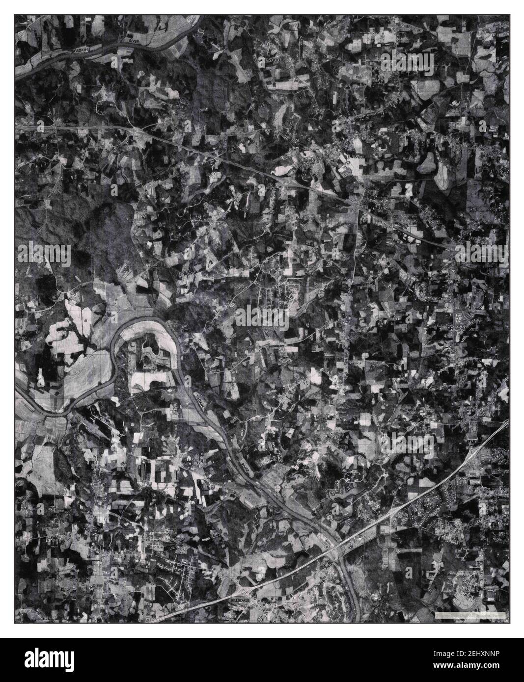 Clemmons, North Carolina, map 1977, 124000, United States of America