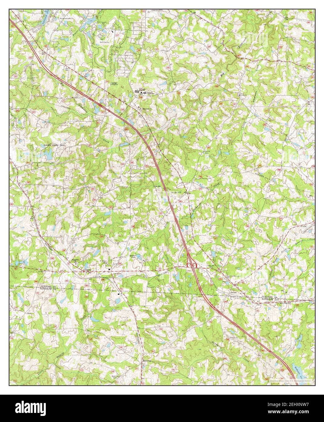 Climax, North Carolina, map 1970, 124000, United States of America by