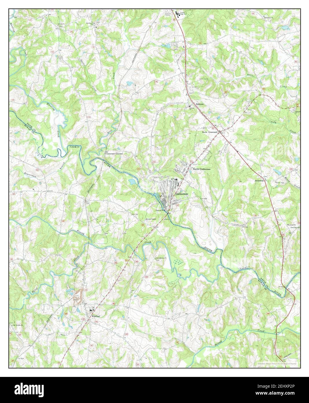 Cooleemee, North Carolina, map 1969, 124000, United States of America