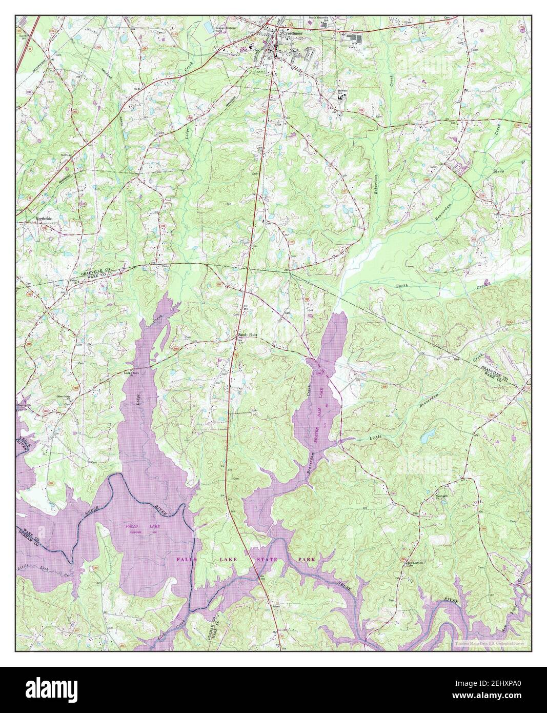 Creedmoor, North Carolina, map 1974, 124000, United States of America