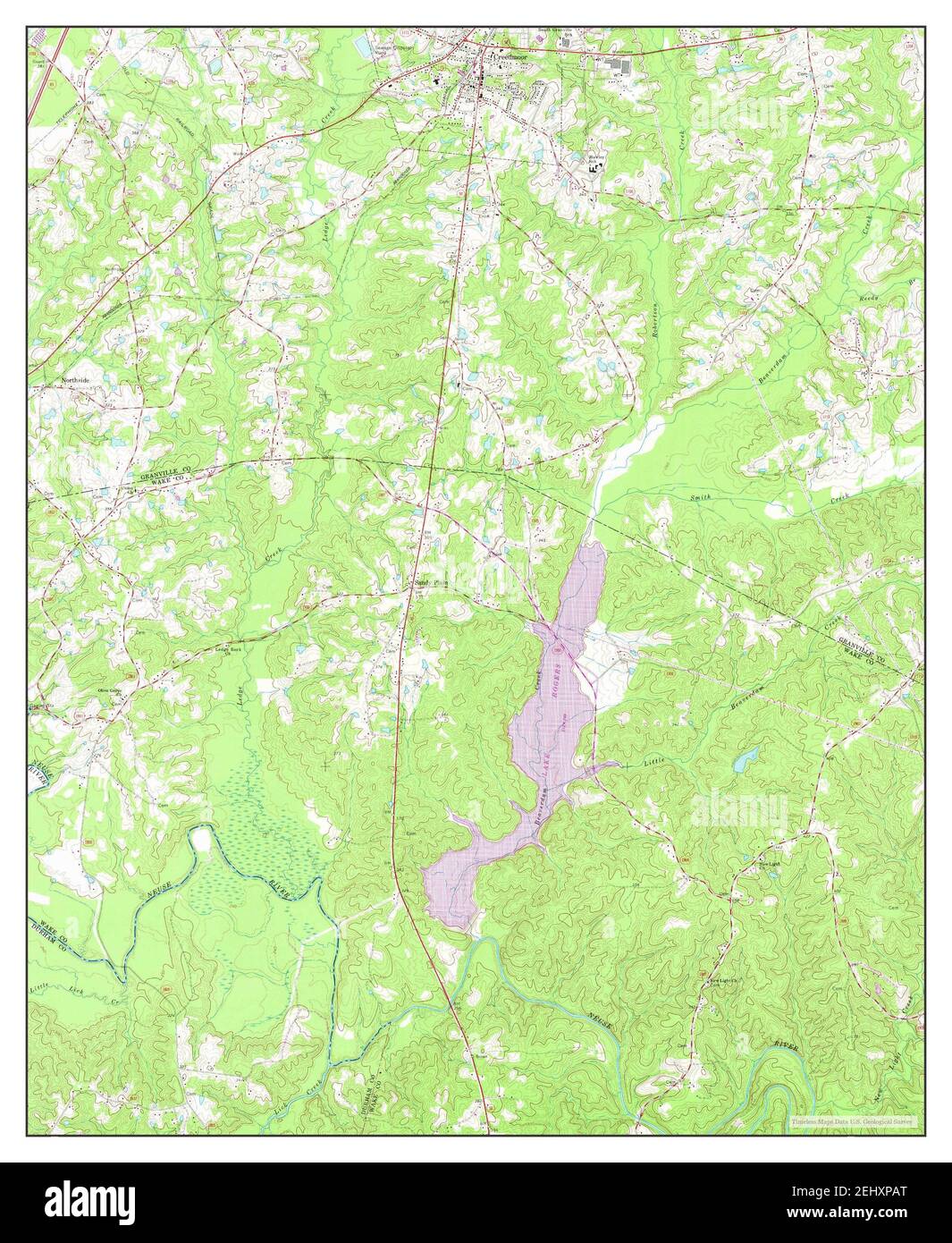 Creedmoor, North Carolina, map 1974, 124000, United States of America