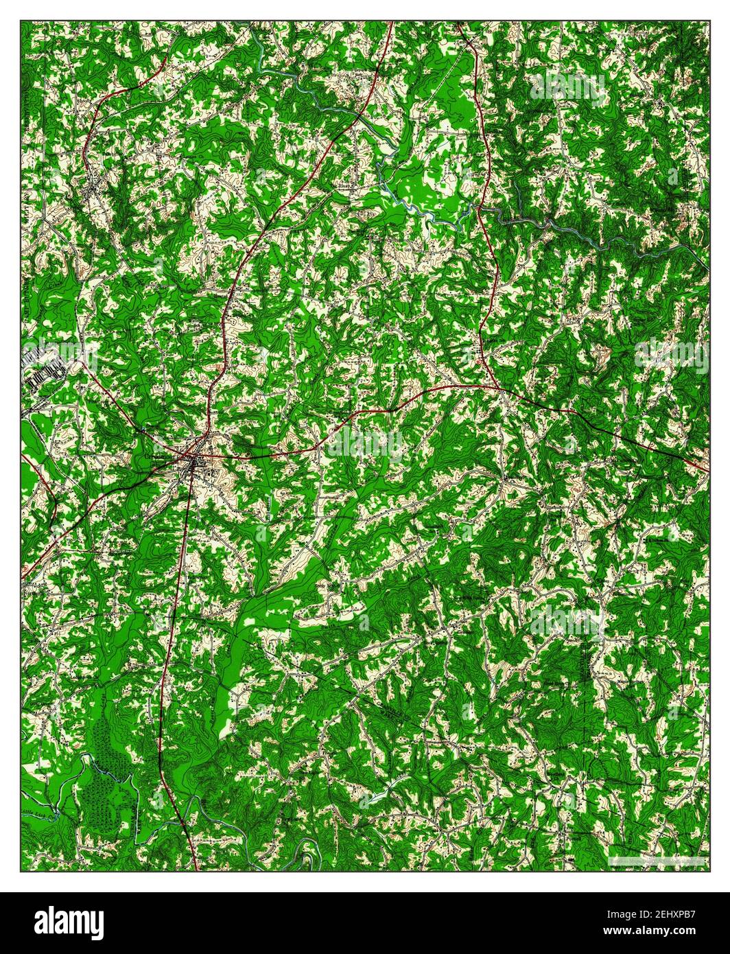 Creedmoor, North Carolina, map 1943, 162500, United States of America