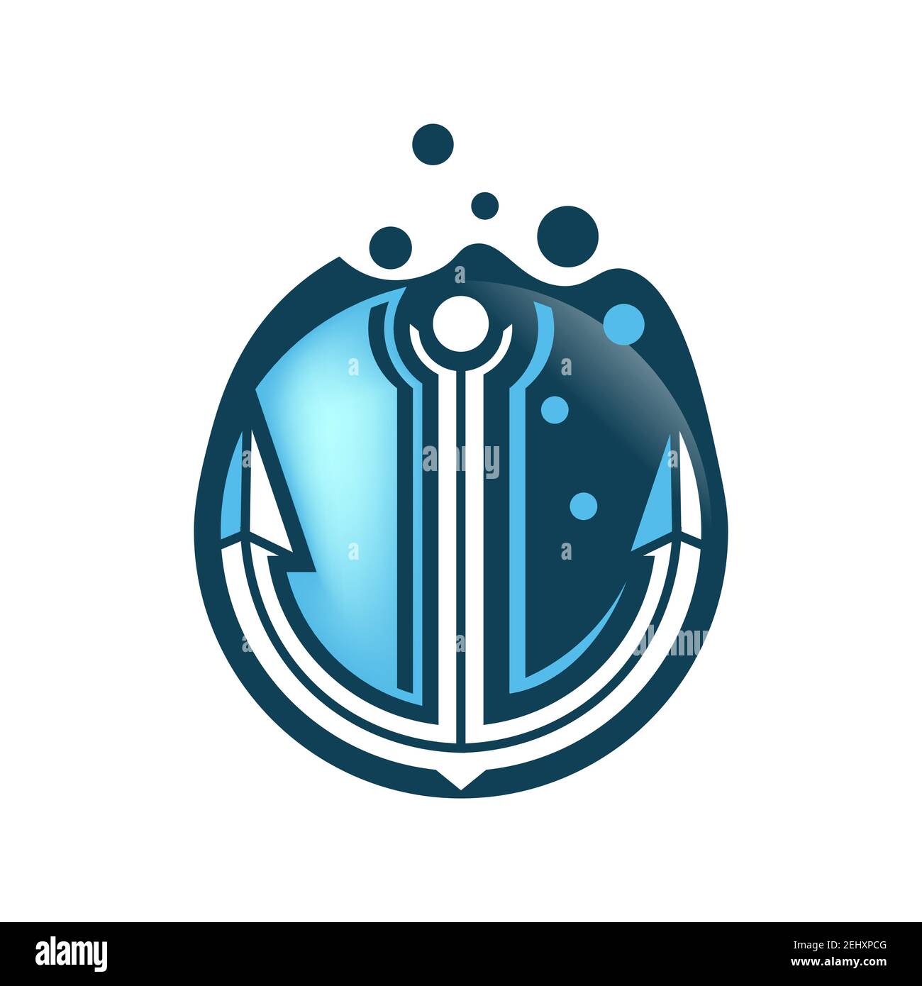 Anchor logo hi-res stock photography and images - Alamy