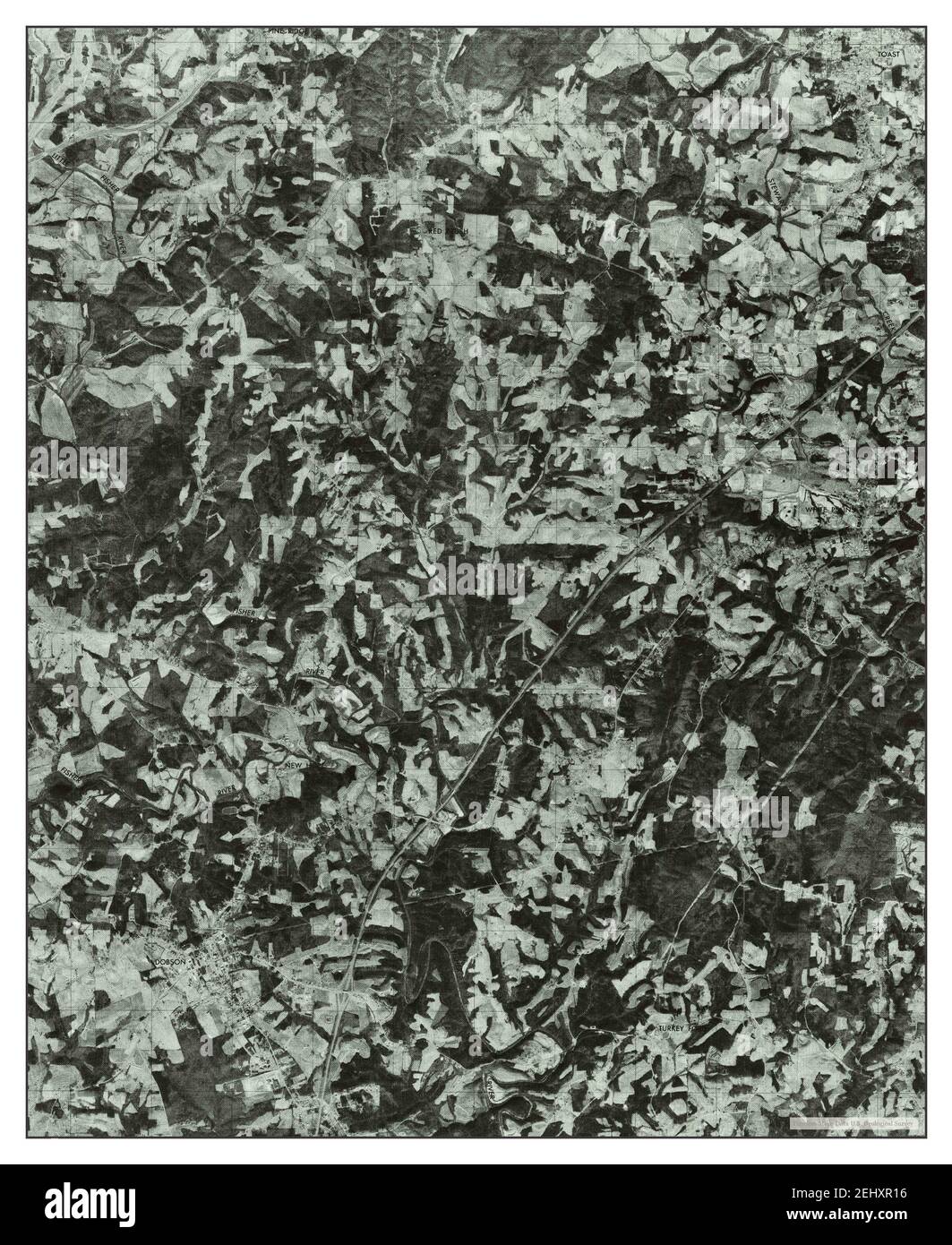 Dobson, North Carolina, map 1976, 124000, United States of America by