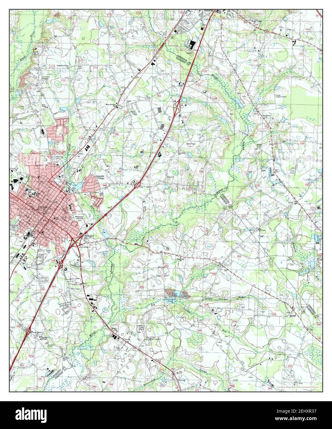 Dunn, North Carolina, map 1997, 1:24000, United States of America by ...