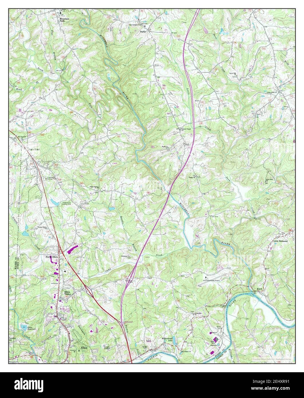 Map of elkin north carolina hires stock photography and images Alamy