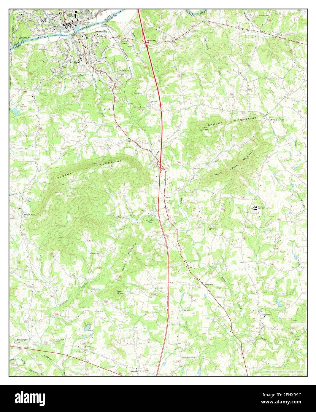 Map of elkin north carolina hires stock photography and images Alamy