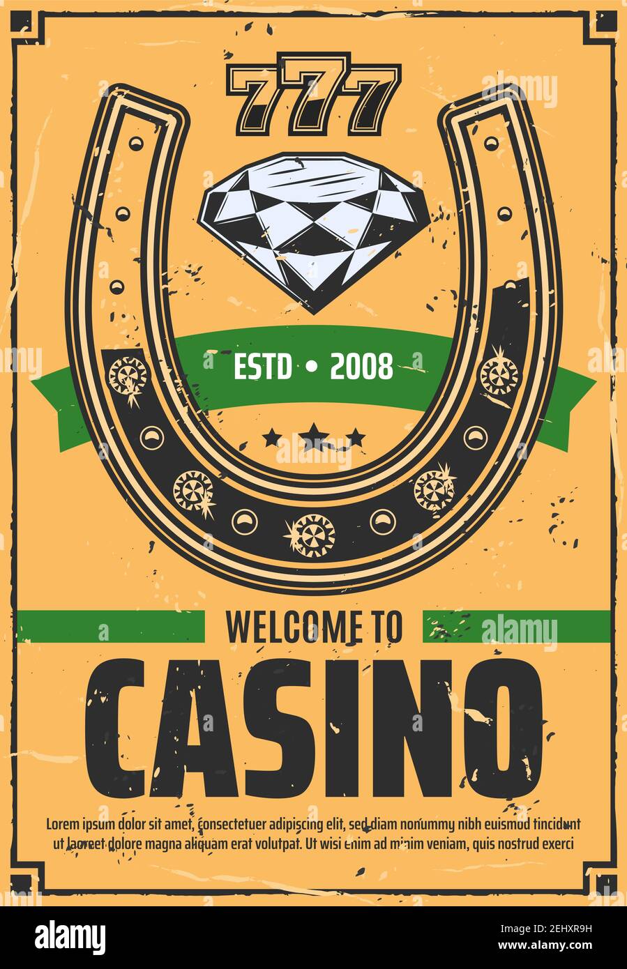 Golden gamble ticket Stock Vector Images - Alamy