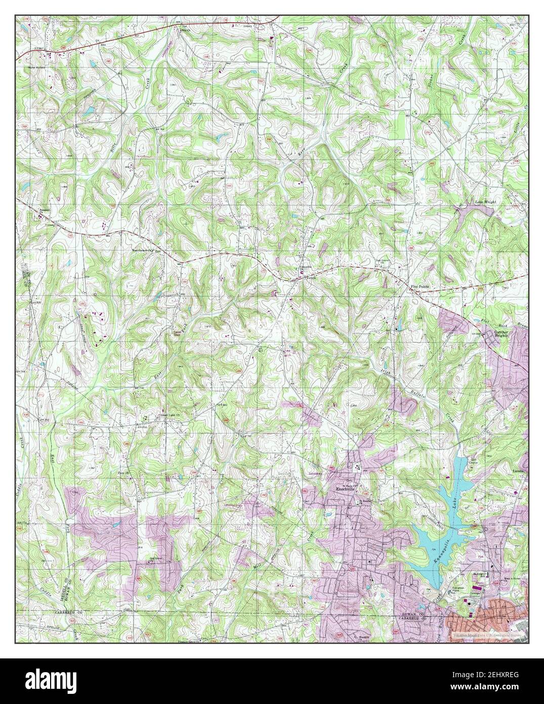 Enochville, North Carolina, map 2000, 124000, United States of America