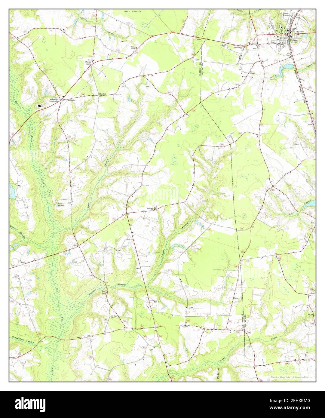 Faison, North Carolina, map 1975, 124000, United States of America by
