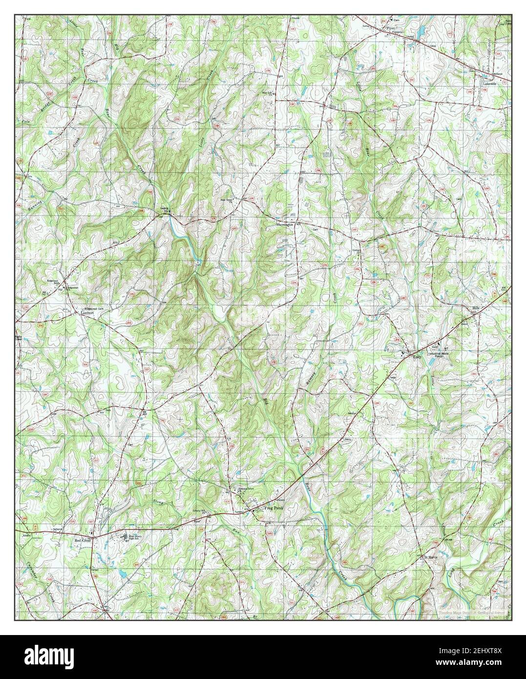 Frog Pond, North Carolina, map 2002, 124000, United States of America