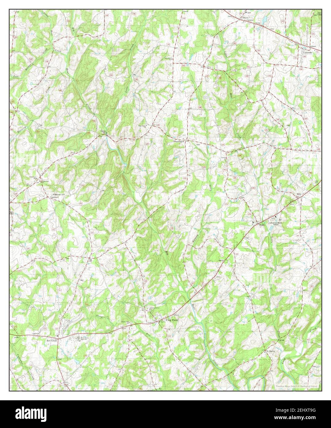 Frog Pond, North Carolina, map 1981, 124000, United States of America