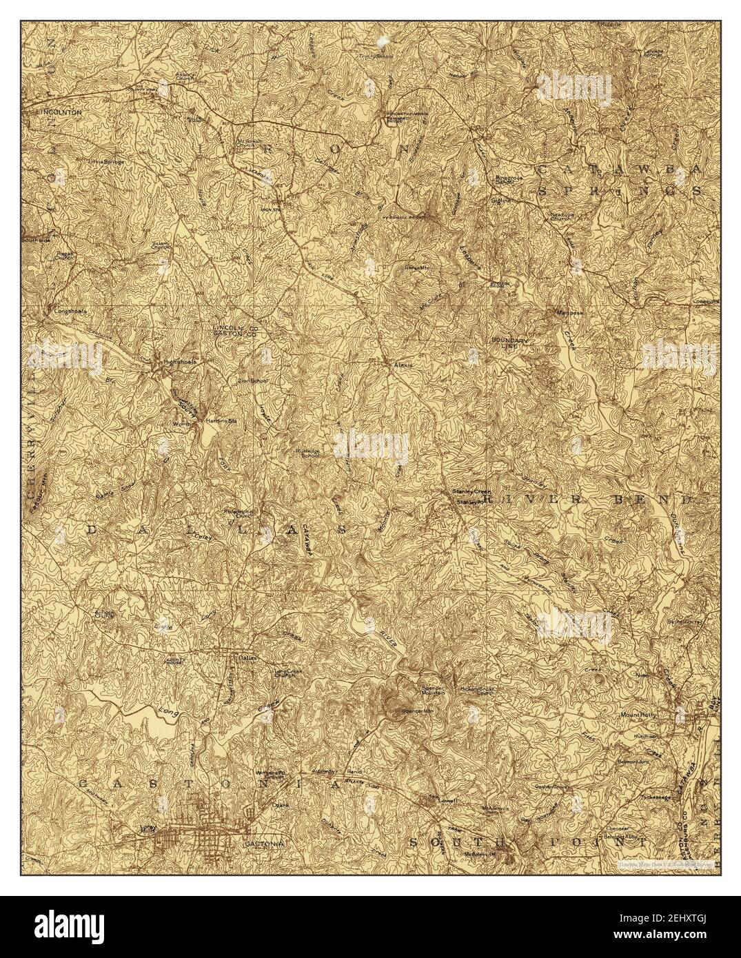 Gastonia, North Carolina, map 1914, 148000, United States of America by Timeless Maps, data U.S