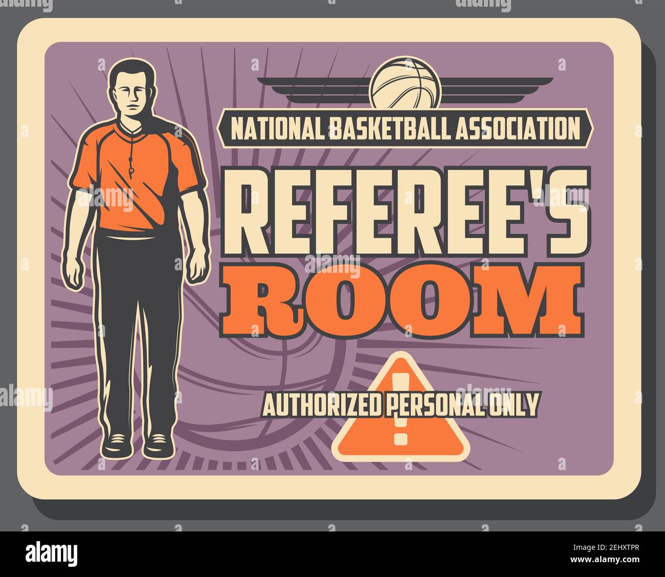 Basketball sport game referee, association of judges. Access to referee