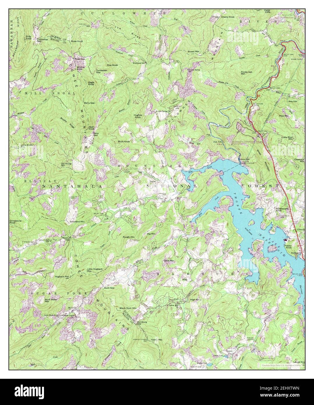 Glenville, North Carolina, map 1946, 124000, United States of America