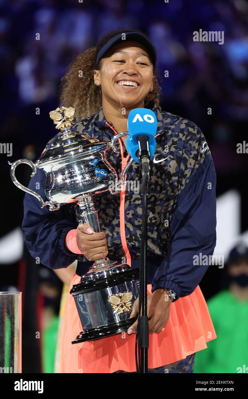 Melbourne, Australia. 20th Feb, 2021. 3rd seed Naomi OSAKA of Japan(01)