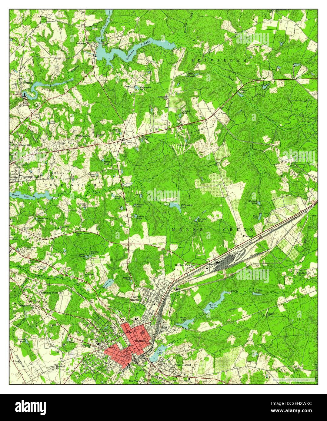 Hamlet North Carolina Map Hamlet, North Carolina, Map 1957, 1:24000, United States Of America By  Timeless Maps, Data U.s. Geological Survey Stock Photo - Alamy