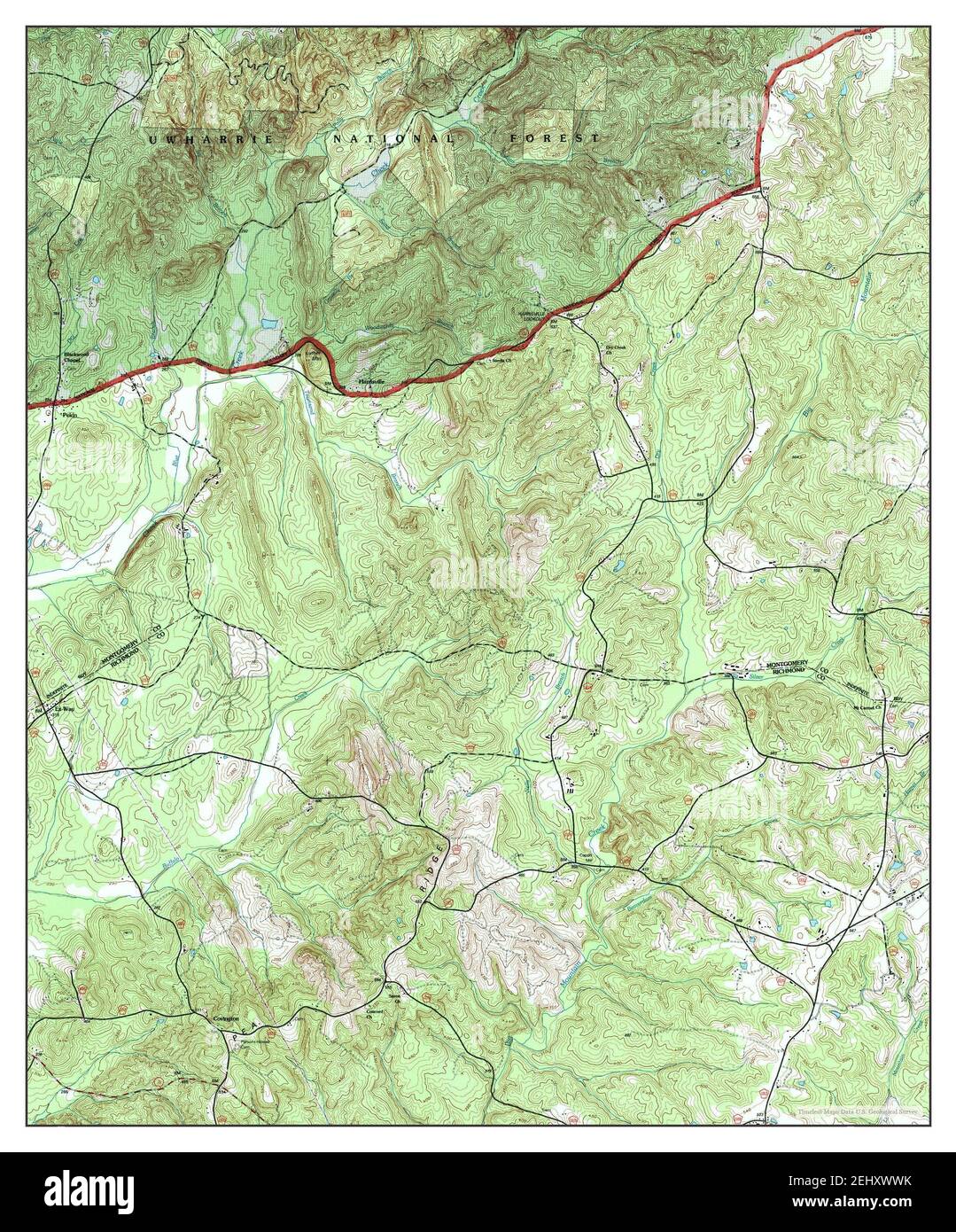 Harrisville, North Carolina, map 1994, 124000, United States of America by Timeless Maps, data
