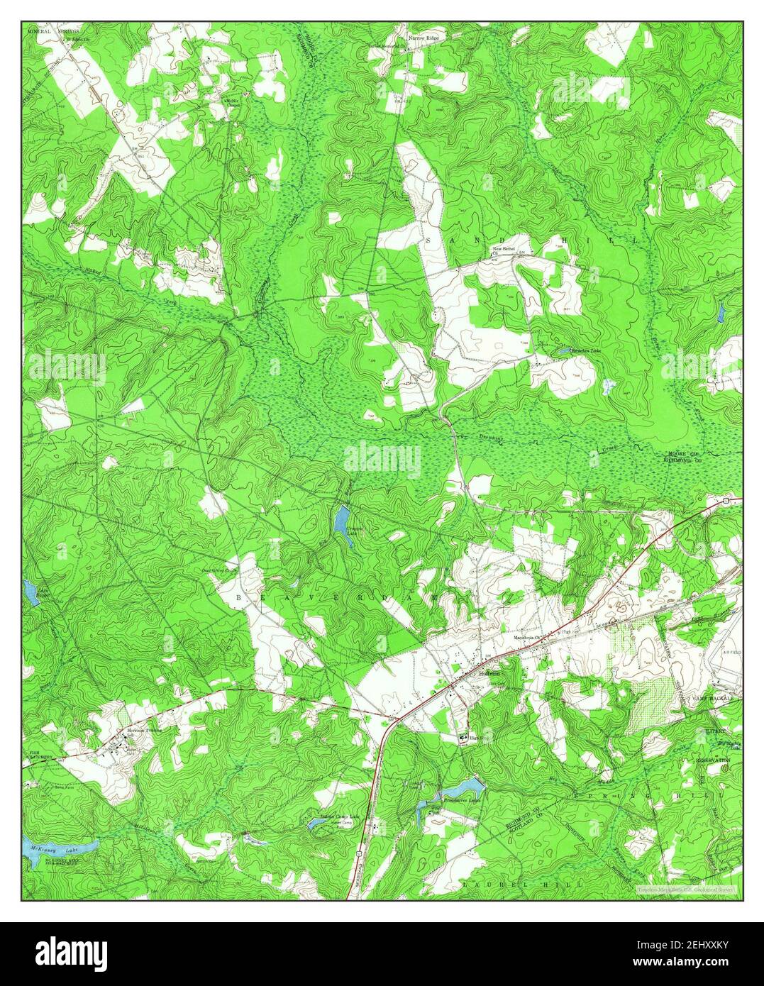 Hoffman, North Carolina, map 1949, 124000, United States of America by