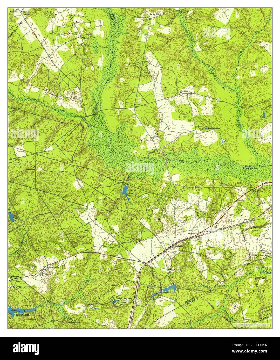 Hoffman, North Carolina, map 1949, 124000, United States of America by