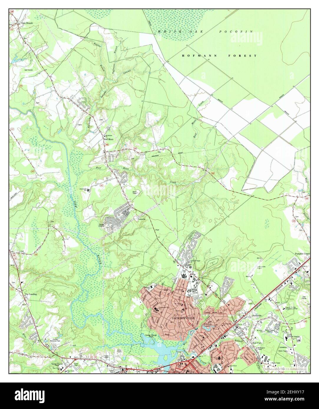 Old map of jacksonville Cut Out Stock Images & Pictures Alamy