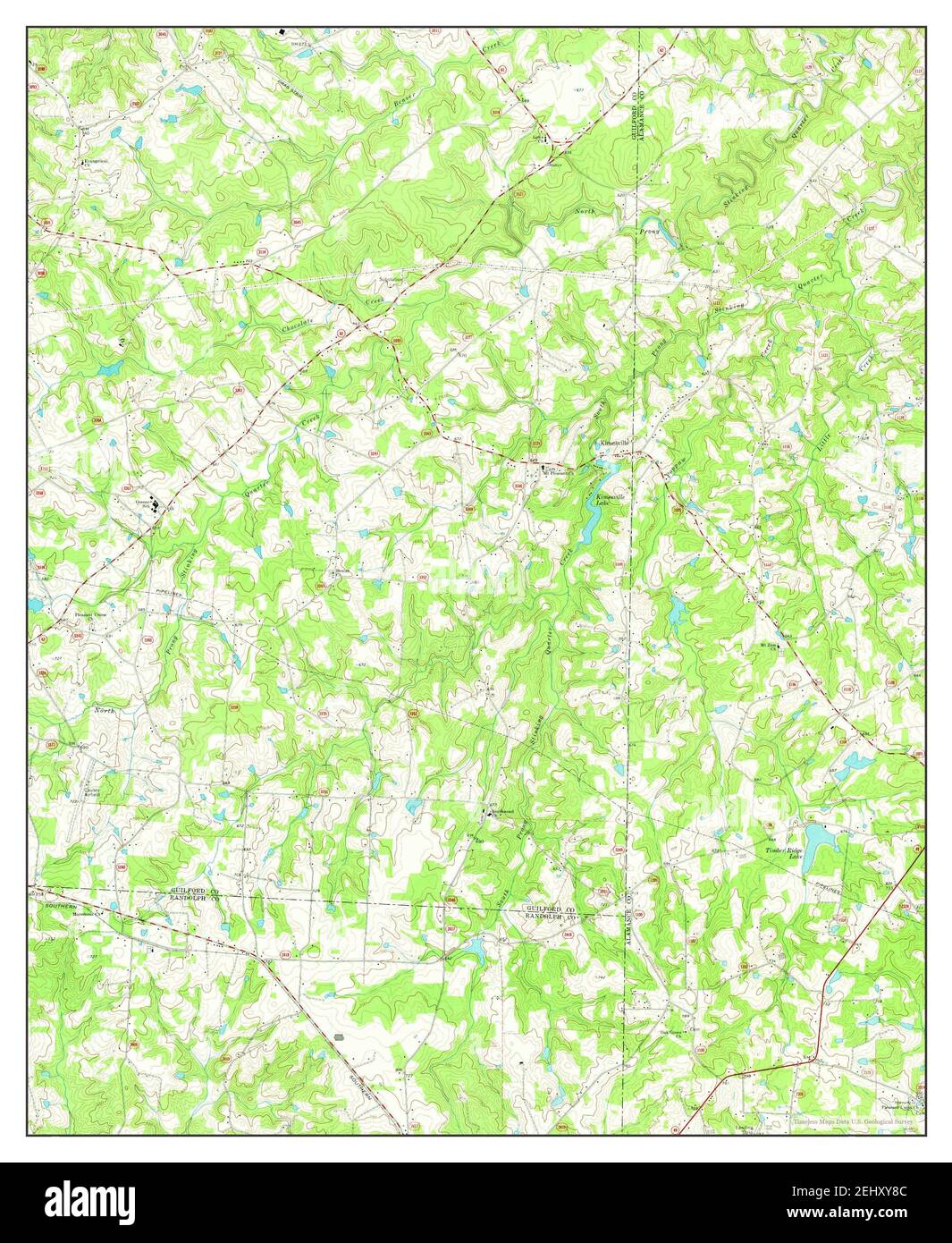Kimesville, North Carolina, map 1970, 124000, United States of America by Timeless Maps, data U