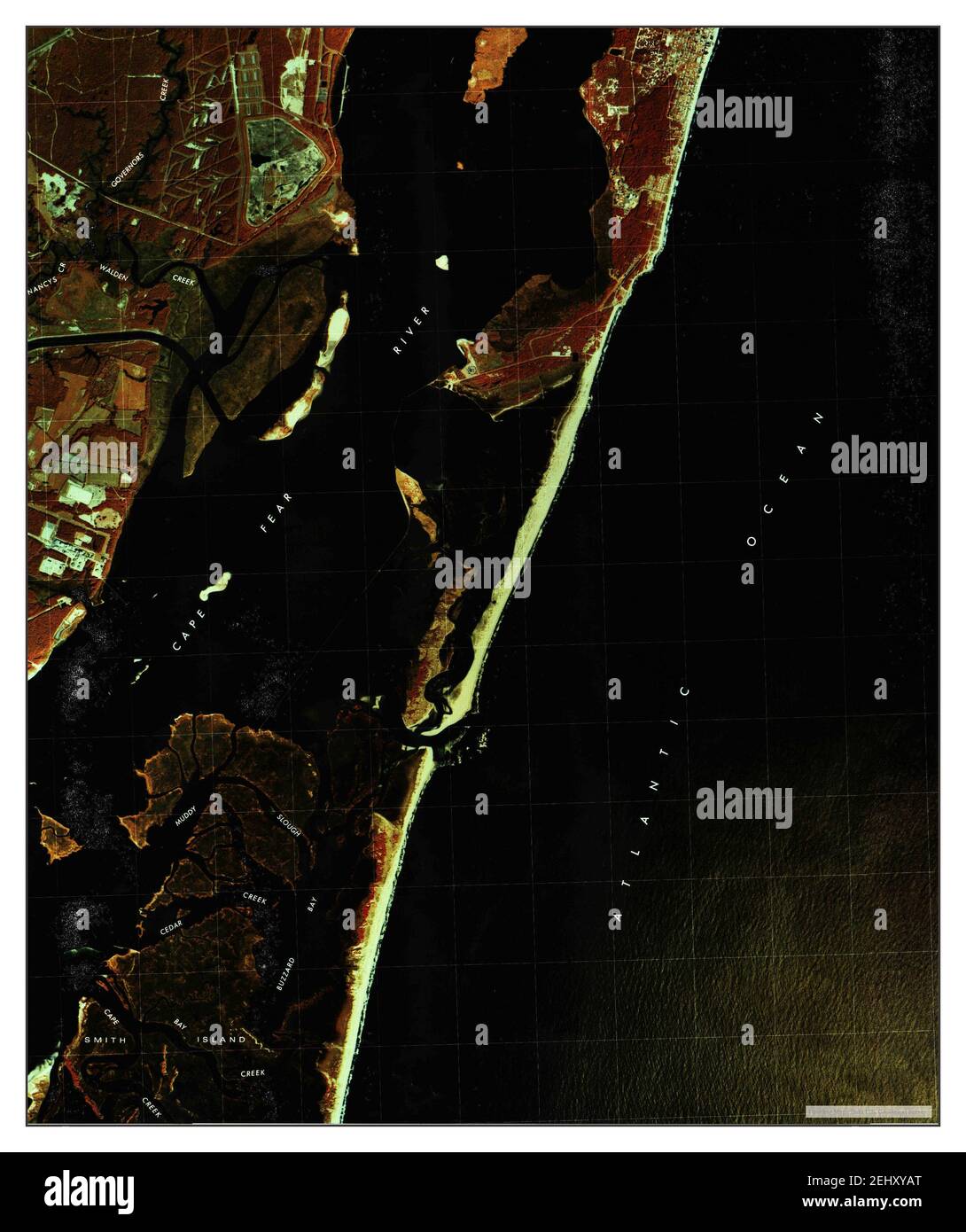 Kure Beach, North Carolina, map 1980, 124000, United States of America