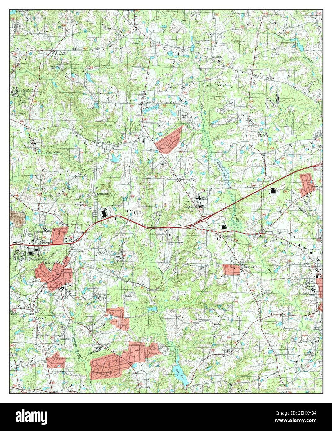 Knightdale, North Carolina, map 1993, 124000, United States of America