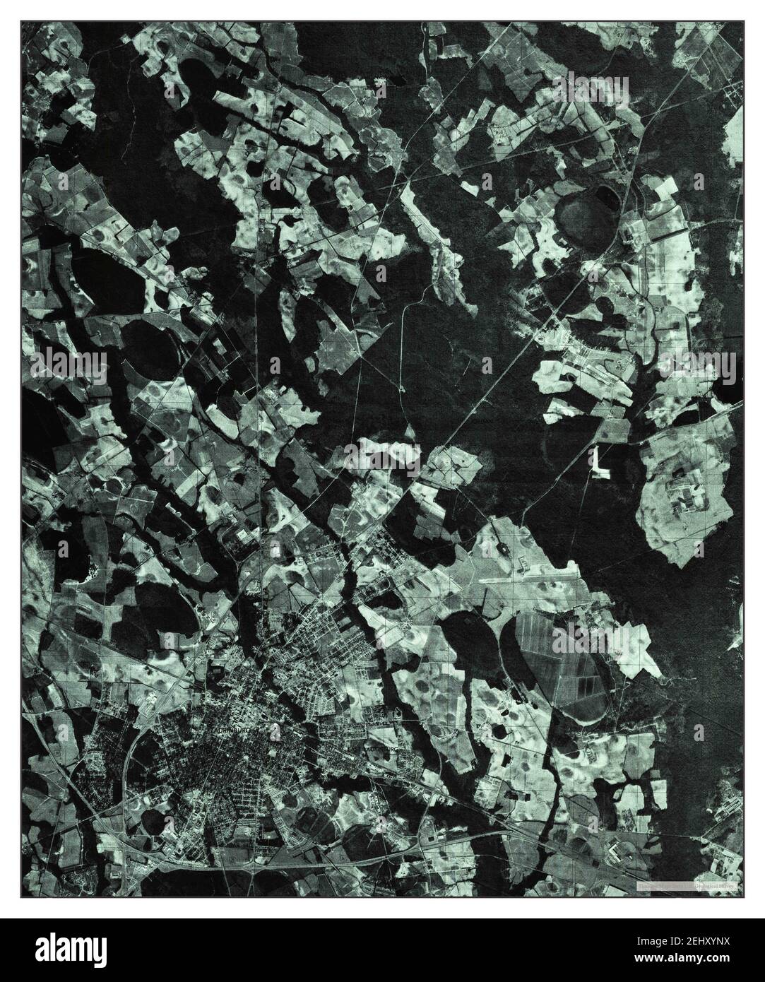 Laurinburg, North Carolina, map 1976, 1:24000, United States of America by Timeless Maps, data U.S. Geological Survey Stock Photo