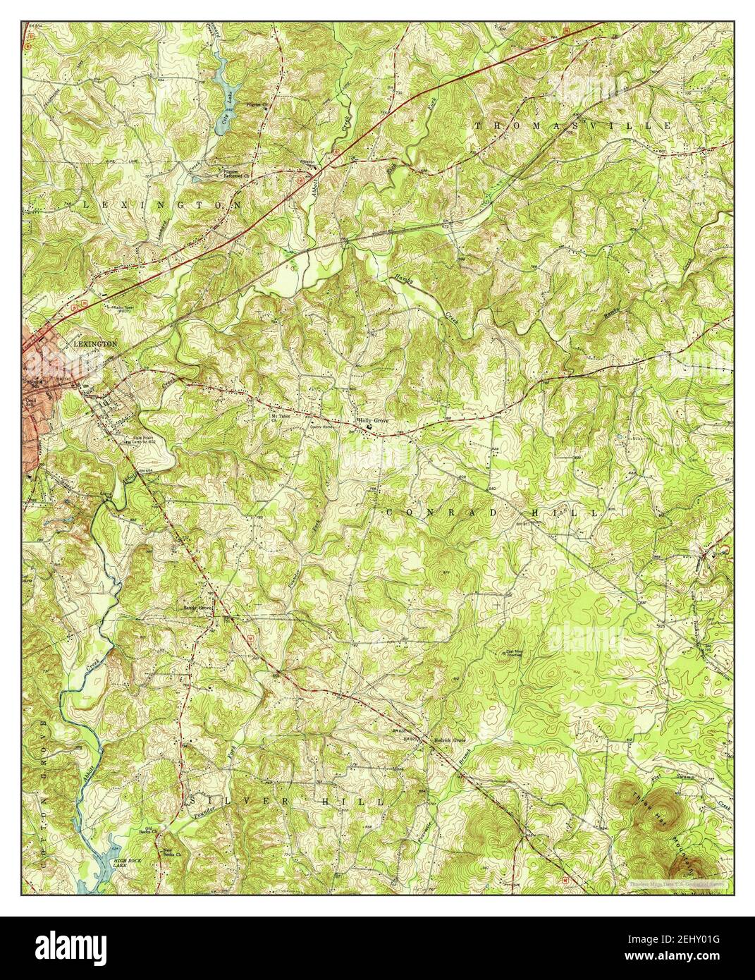 Lexington north carolina map Cut Out Stock Images & Pictures Alamy