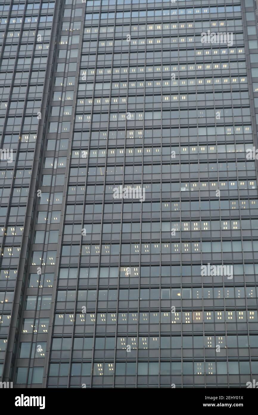 Shin-Marunouchi Building Glass Windows Tokyo Metro Station Japan